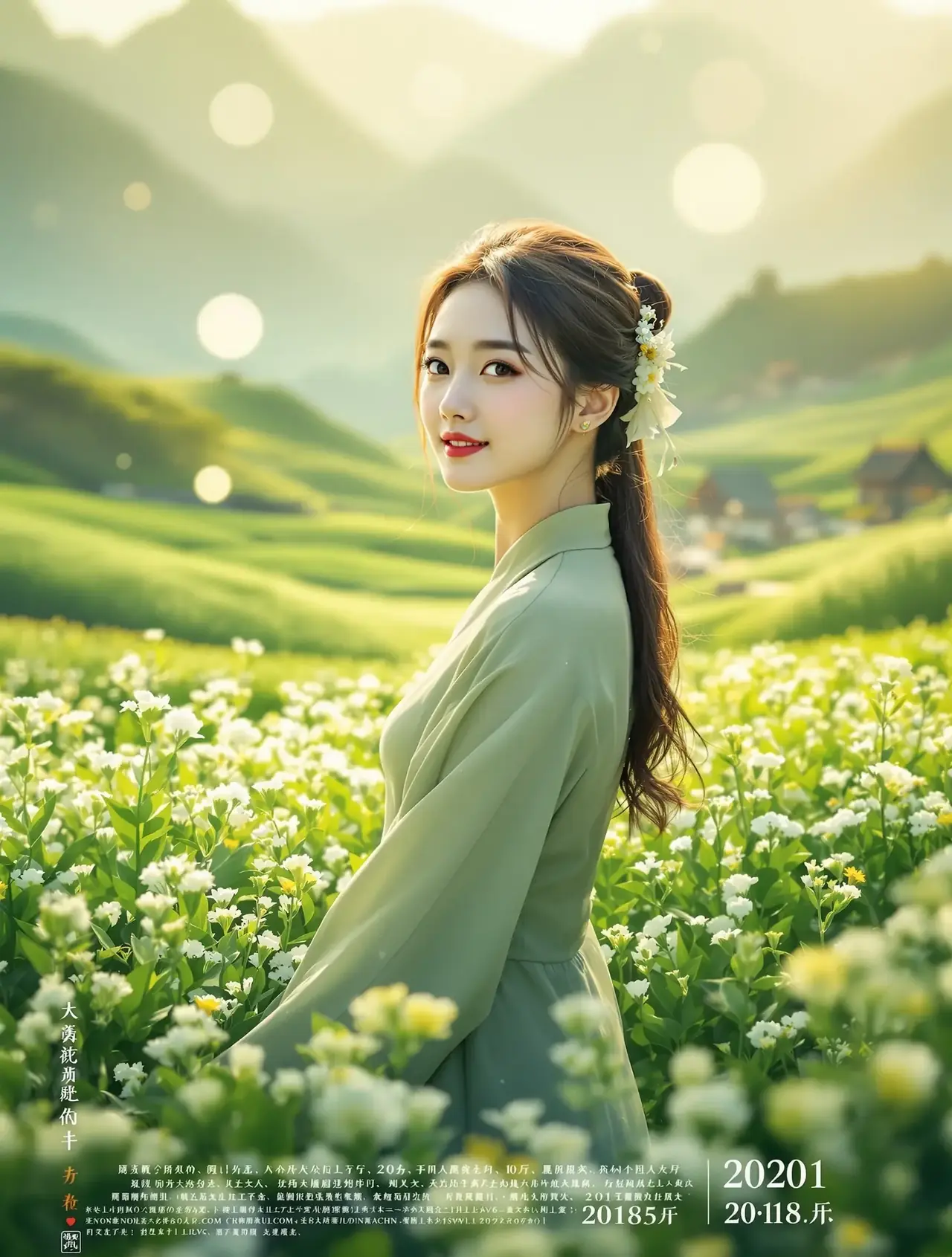 短剧《百花谷》封面，穿越重生题材