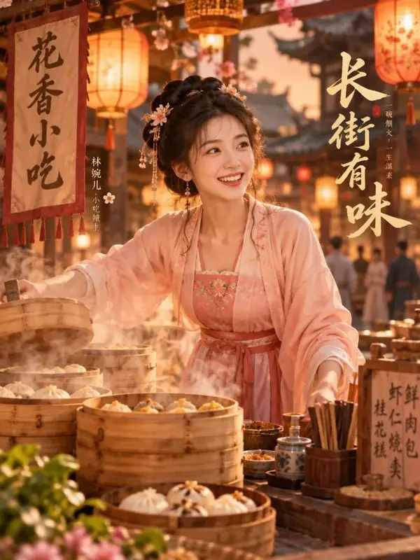 短剧《签到！小娘子》封面，甜宠题材
