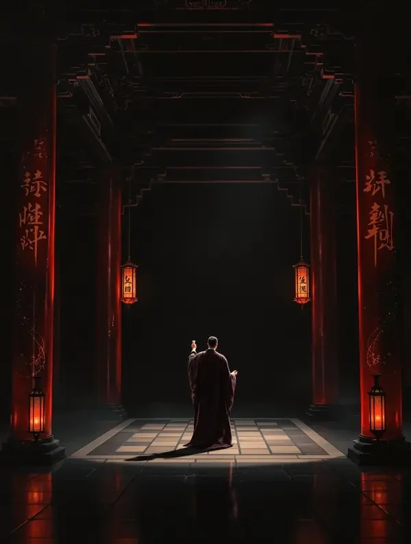 短剧《烛影后庭》封面，悬疑题材