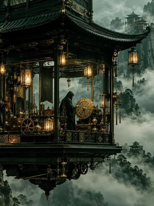 短剧《天机阁》封面，悬疑题材