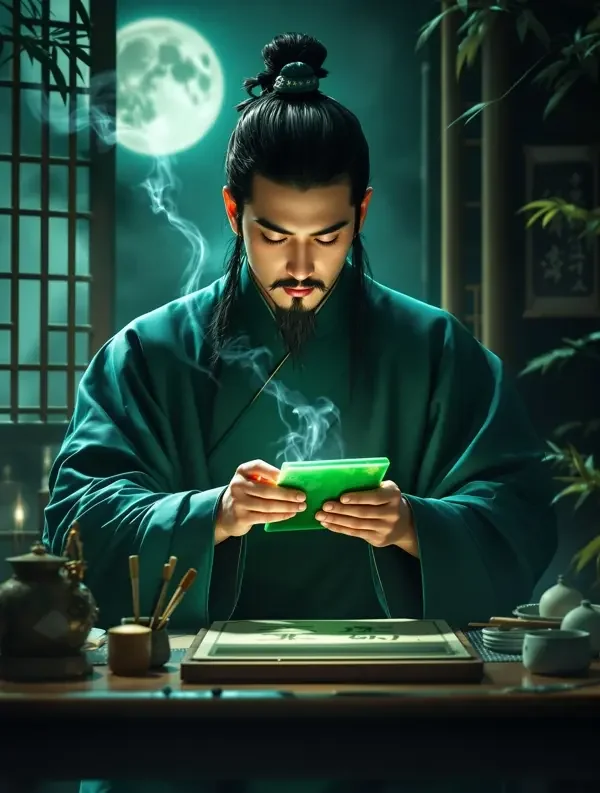 短剧《玉火少年》封面，悬疑题材